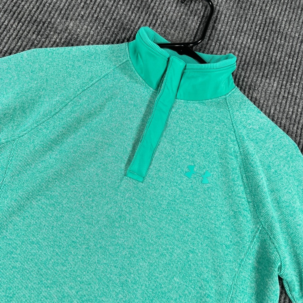 Under‎ Armour Pullover Sweatshirt Youth Boys Large Green Large Cold Gear Loose